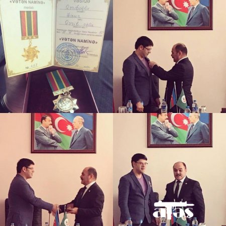 QHT sədri "Vətən naminə" medalı ilə təltif edildi