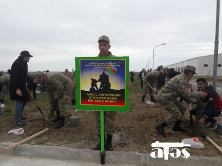 “Aprel zəfərindən ötən hər günə bir ağac əkək” devizi altında tədbir və ağacəkmə kampaniyası keçirib