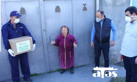 Göyçaylı iş adamı 1600 ailəyə ərzaq yardımı paylayıb -