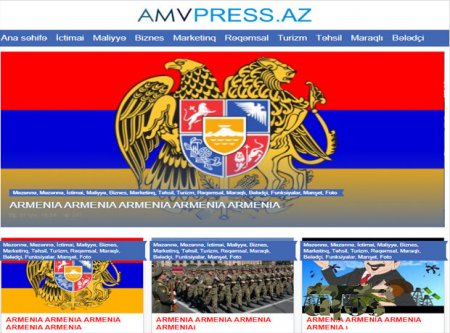 Erməni hakerlər tərəfindən AMVPRESS.AZ informasiya portalına hücum olub.