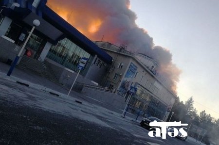 Rusiyada beynəlxalq aeroportda yanğın olub - VİDEO