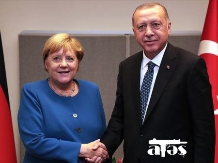 Ərdoğan və Merkel arasında görüş keçirilib