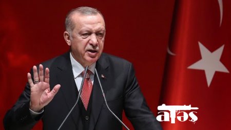 Ərdoğan çıxışı zamanı əsəbləşdi