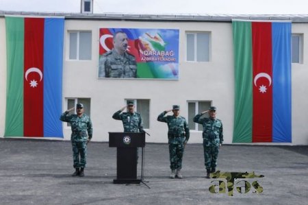 Ermənistanla sərhəddə yeni hərbi hissə fəaliyyətə başladı - FOTO