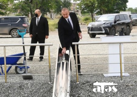 Prezident Daşaltıda tunelin təməlini qoydu