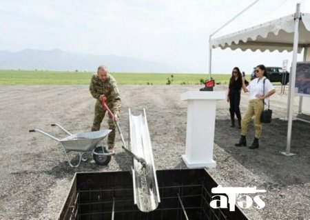 Prezidenti Laçın Beynəlxalq Hava Limanının təməlini qoydu