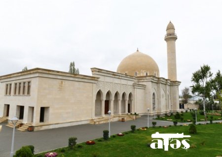 Şamaxıdakı Pirsaat Baba ziyarətgah-məscid kompleksinin açılışı olub - FOTO