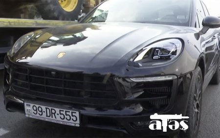 Bakıda “Porsche” ilə piyadanı vurub öldürdü - Video