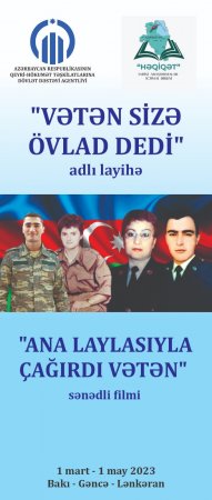 “Ana laylasıyla çağırdı  Vətən”  adlı filmin çəkilişləri sona çatdı