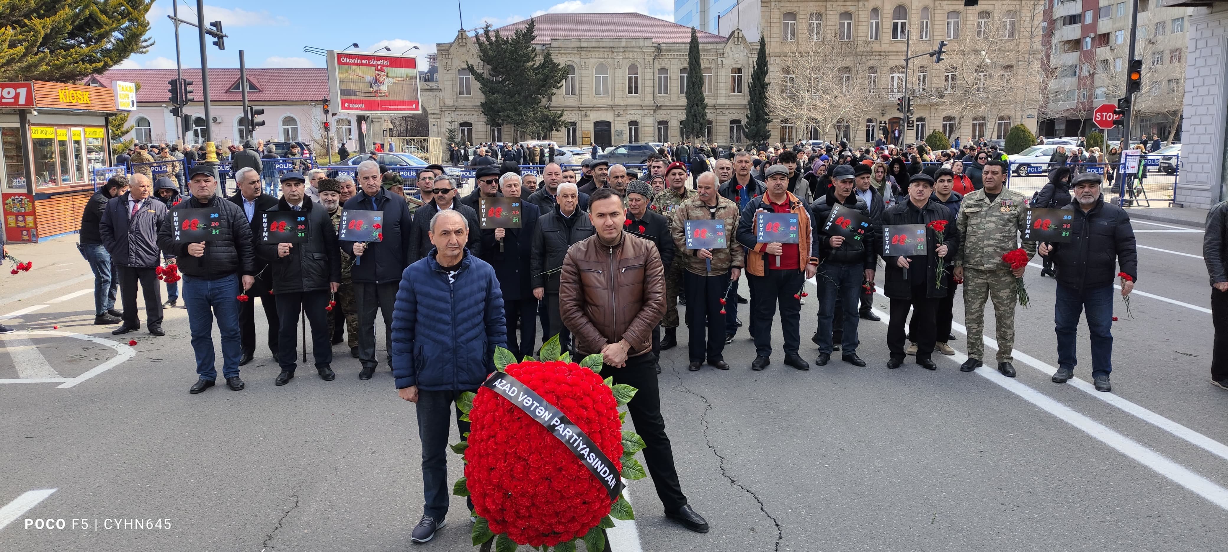 Azad Vətən Partiyası Xocalı soyqırımı abidəsini ziyarət etdi