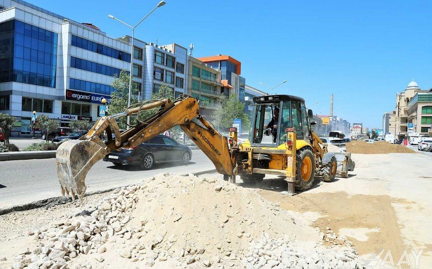 Bakının yollarında aparılan əsaslı təmir-tikinti işlərinə baxış keçirilib