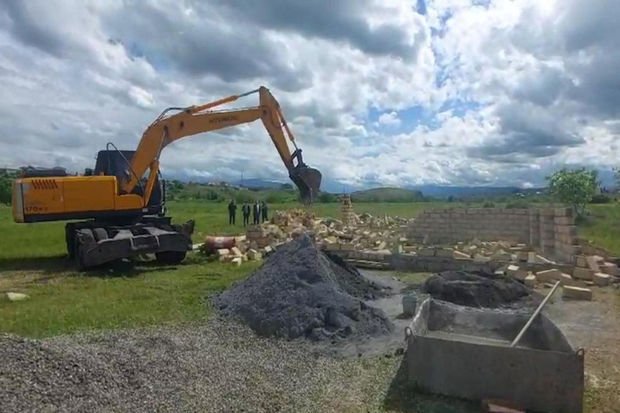 Göygöl rayonunda qanunsuz tikintinin qarşısı alınıb - FOTO/VİDEO